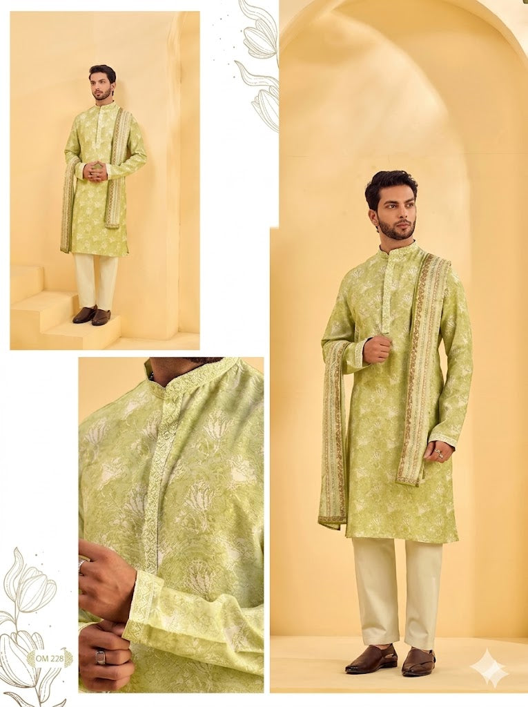 The Lime Meadow Heritage Kurta Set
