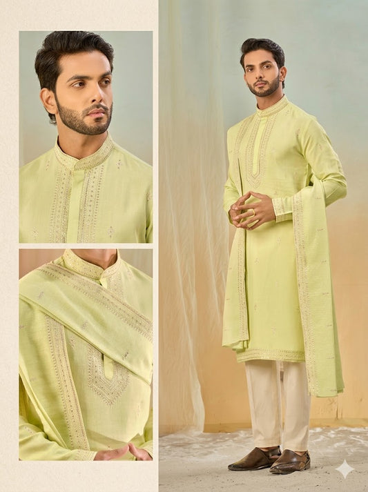 The Pistachio Royale Linen Ensemble