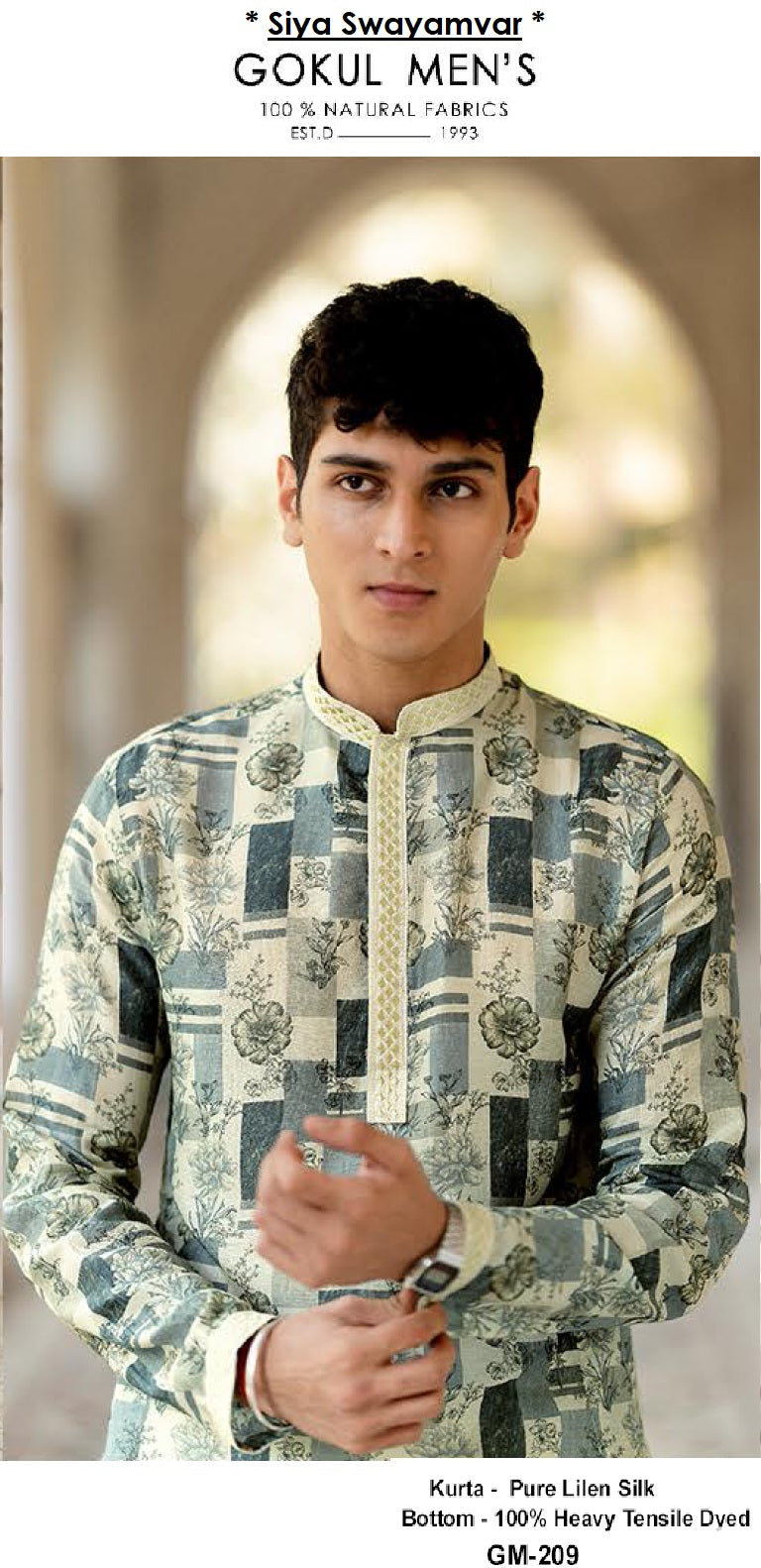 Neel Aangan Linen Silk Kurta Set