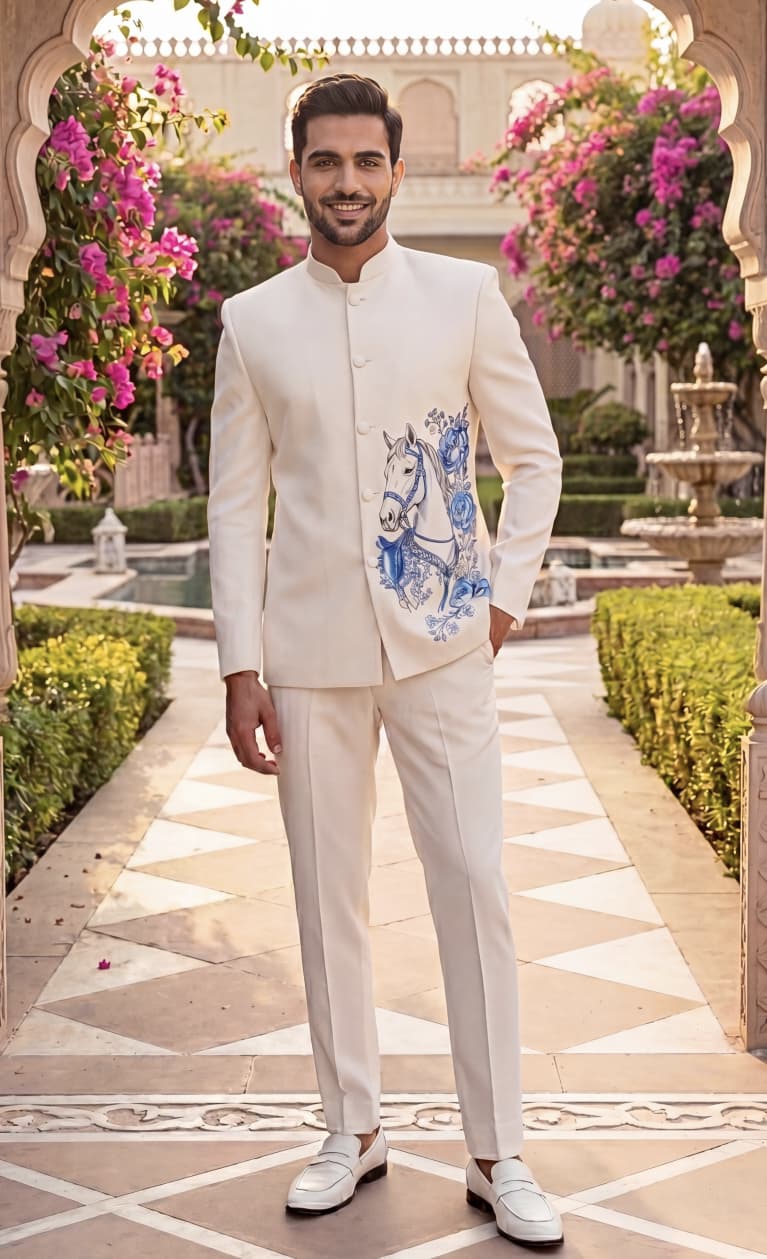 Ivory Royal Stallion Jodhpuri Suit