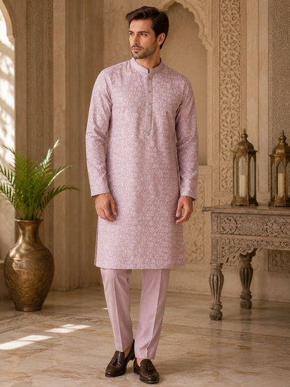 Blush Heritage Printed Kurta Set