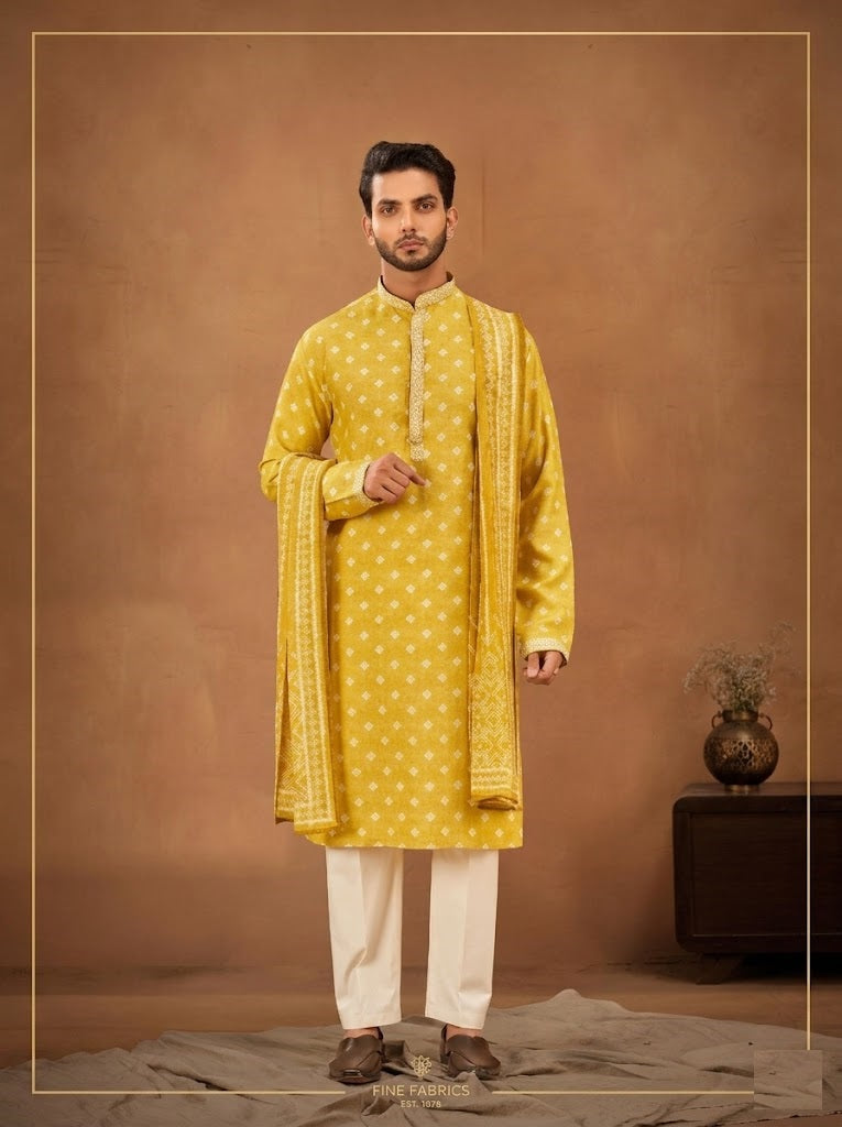 The Soleil Diamond Heritage Kurta Set