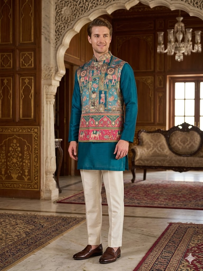 Rajvansh Heritage Jacket Kurta Set