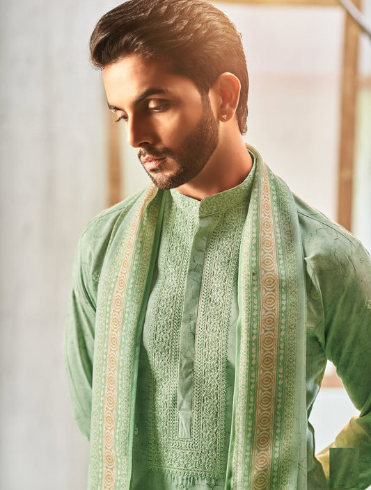 Pure linen kurta set