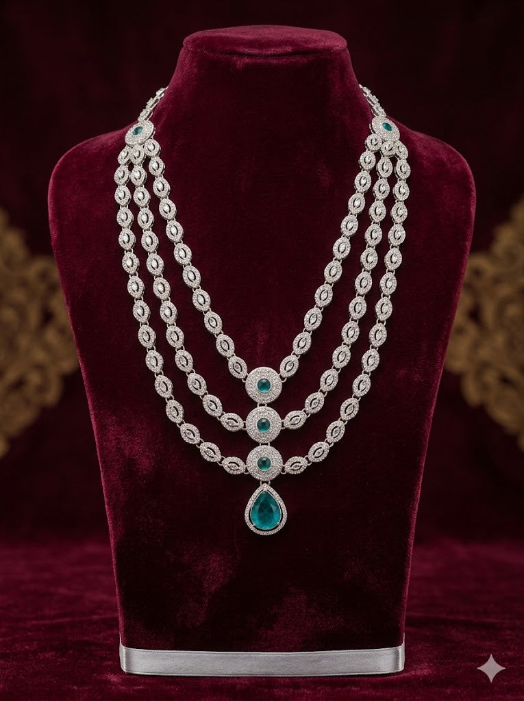 Emerald Royale Diamond-Link Mala