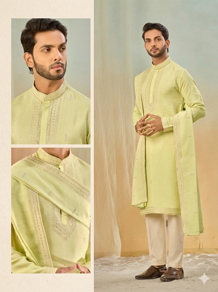 The Pistachio Royale Linen Ensemble