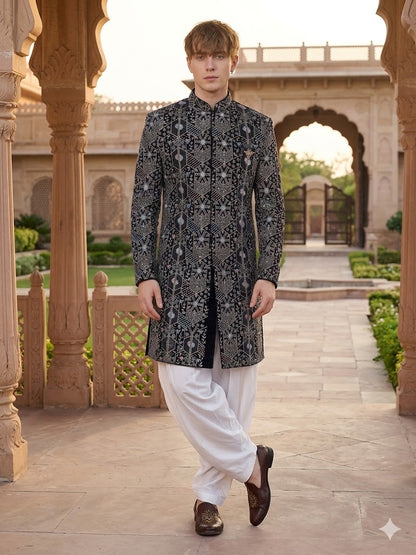 Midnight Eden Indowestern Achkan
