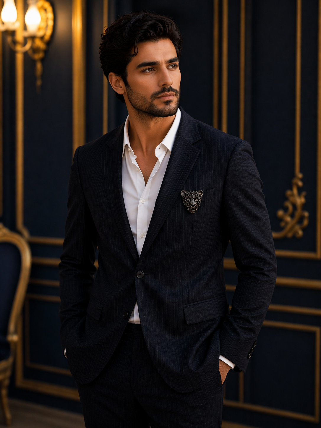 Midnight Panther Luxe Brooch