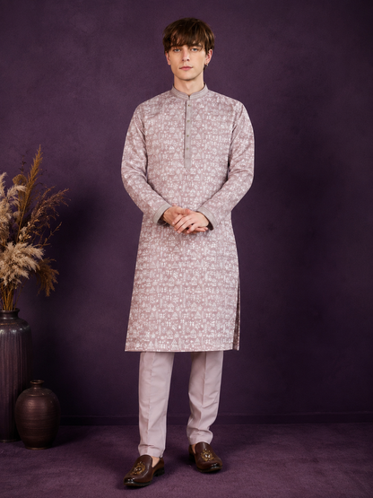 Blush Heritage Printed Kurta Set