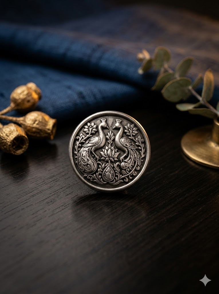 Mayur Royale Heritage Brooch & Button Set