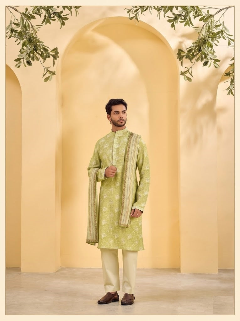 The Lime Meadow Heritage Kurta Set