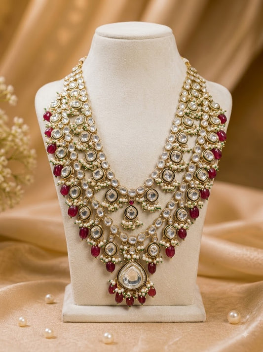 Royal Ruby Kundan Groom Mala