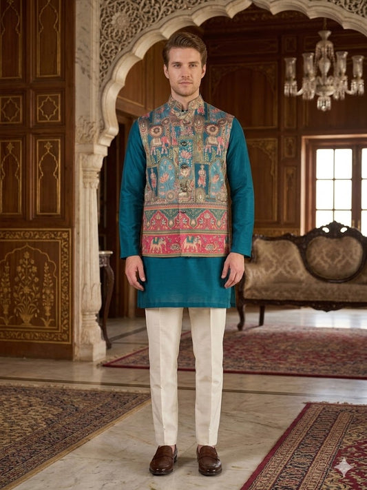 Rajvansh Heritage Jacket Kurta Set