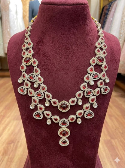 Ruby Noor Cascade Kundan Mala