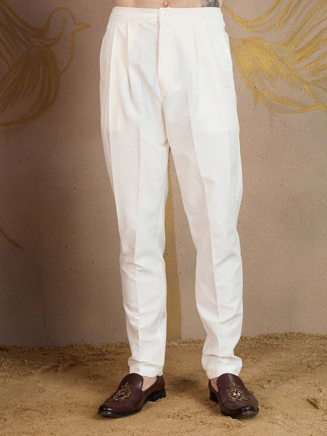 BLUSH PINK KURTA SET WITH MULTICOLOUR JEKARD NEHRU JACKET