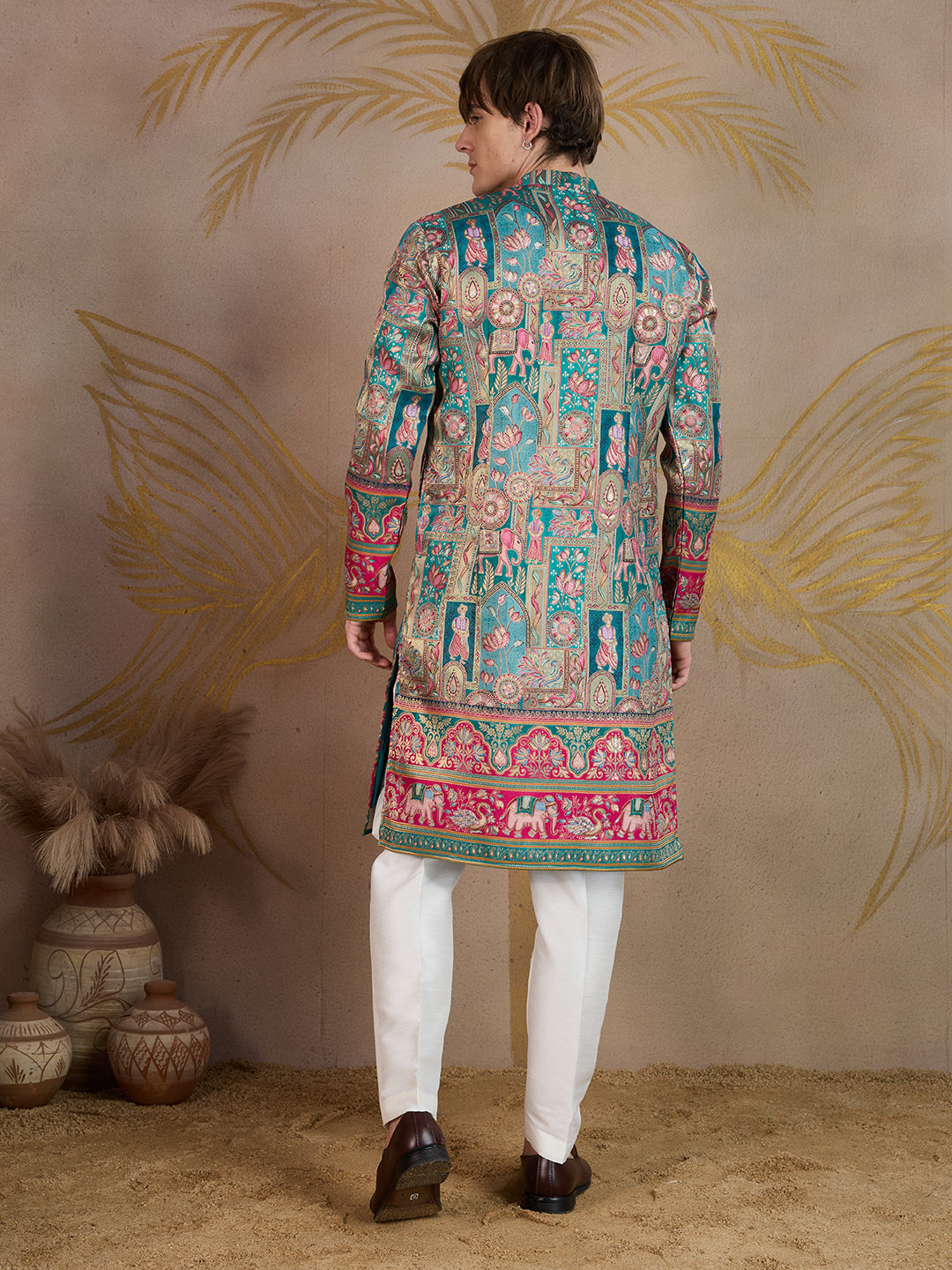FIROZI SHAHI MANZAR JACQUARD DESIGNER KURTA SET