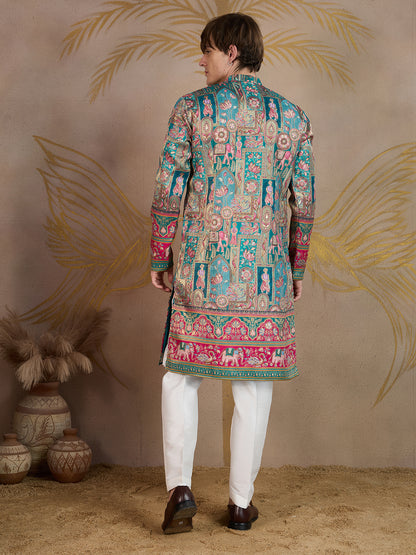 FIROZI SHAHI MANZAR JACQUARD DESIGNER KURTA SET