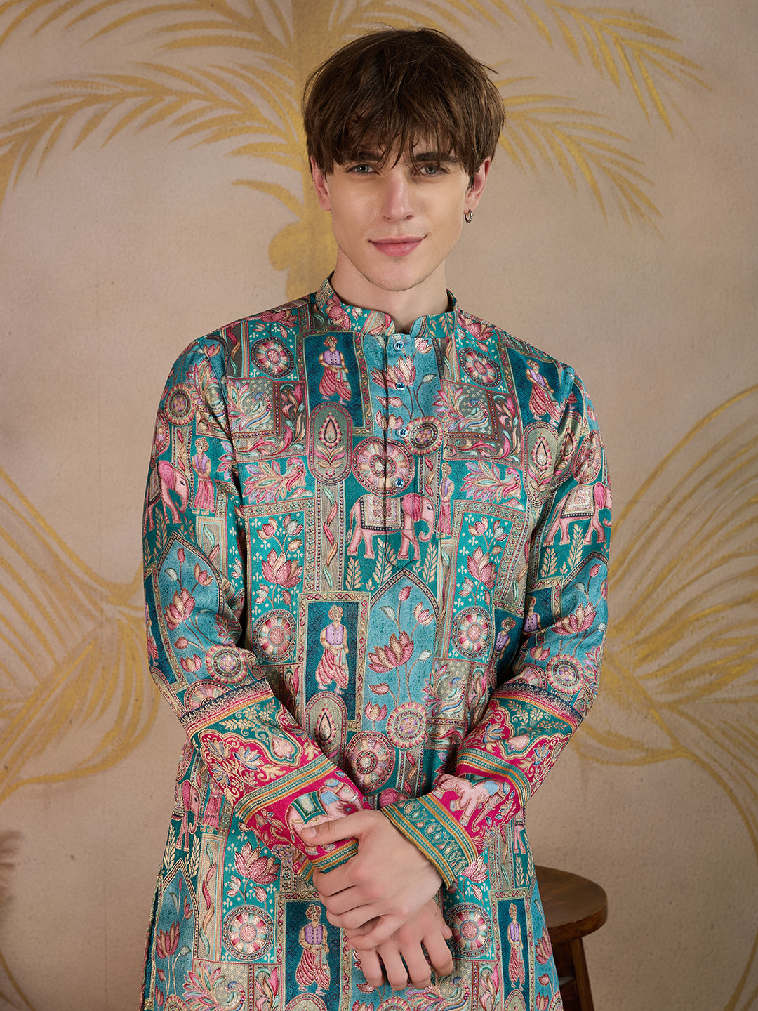 FIROZI SHAHI MANZAR JACQUARD DESIGNER KURTA SET