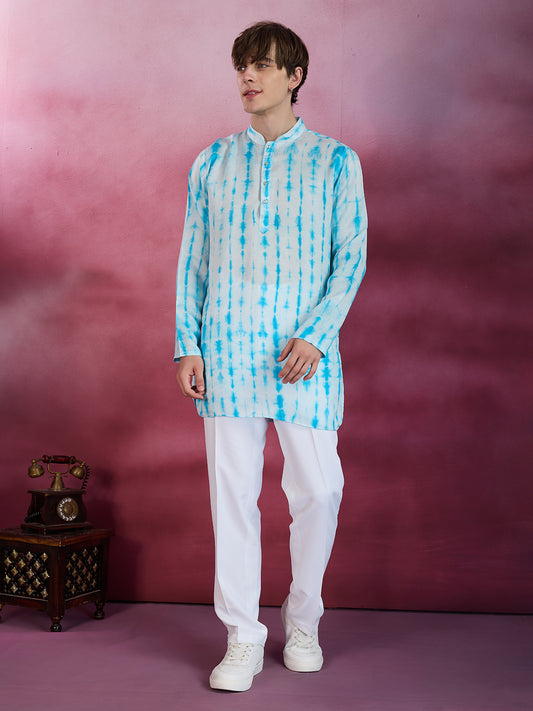 BLUE MIRAGE ARTISANAL TIE-DYE KURTA SET