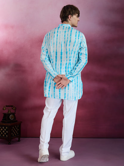 BLUE MIRAGE ARTISANAL TIE-DYE KURTA SET