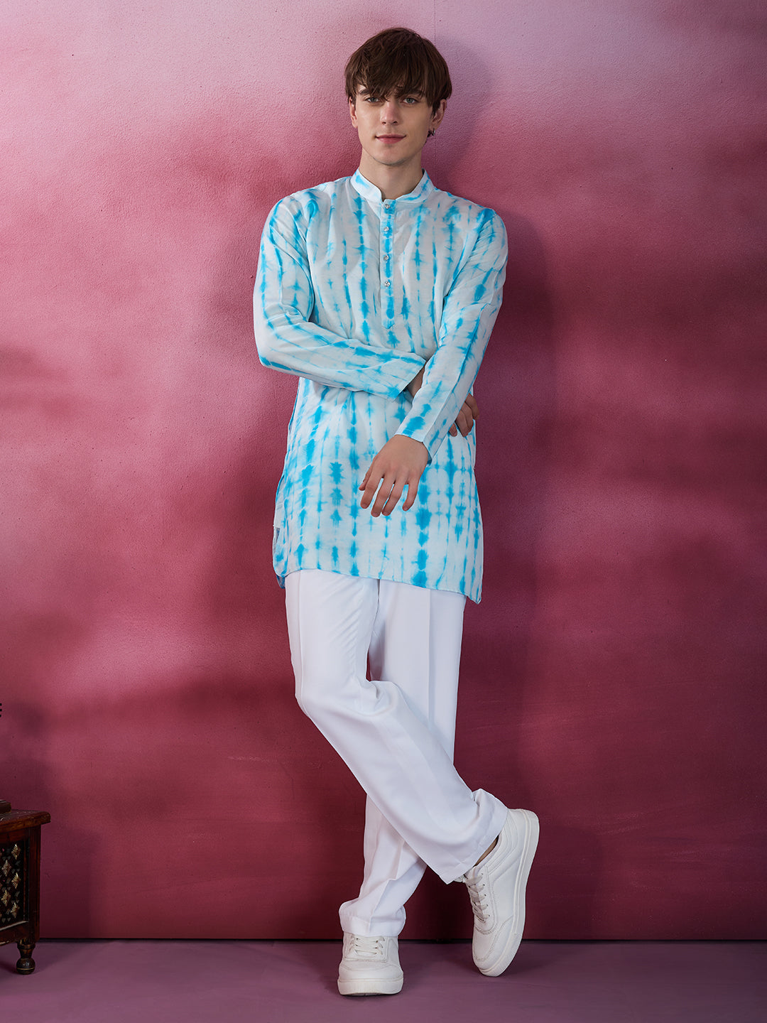 BLUE MIRAGE ARTISANAL TIE-DYE KURTA SET
