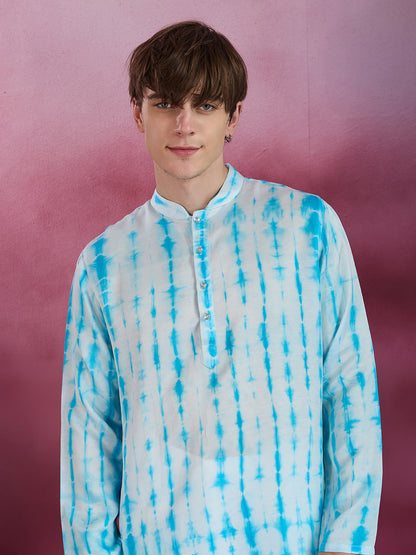 BLUE MIRAGE ARTISANAL TIE-DYE KURTA SET