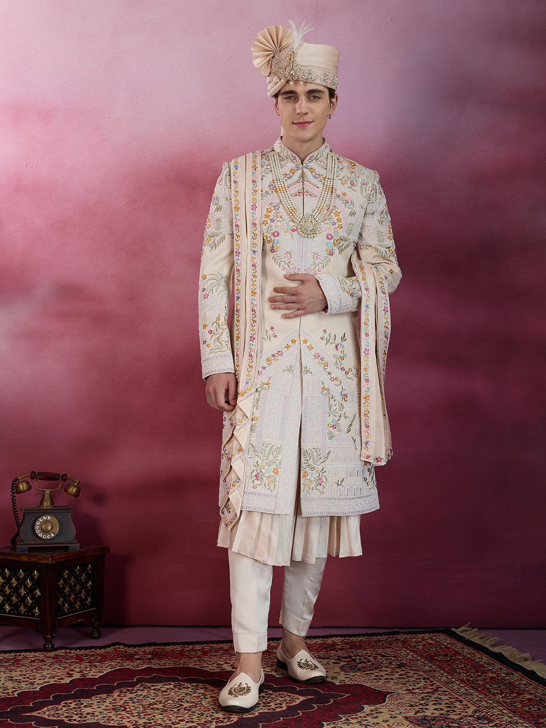 RAJA SHAHI HANDWORK SHERWANI FOR GROOM