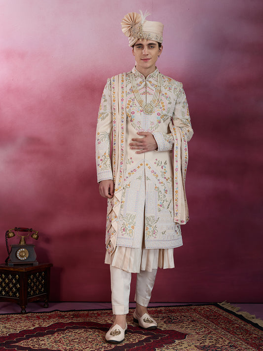 RAJA SHAHI HANDWORK SHERWANI FOR GROOM
