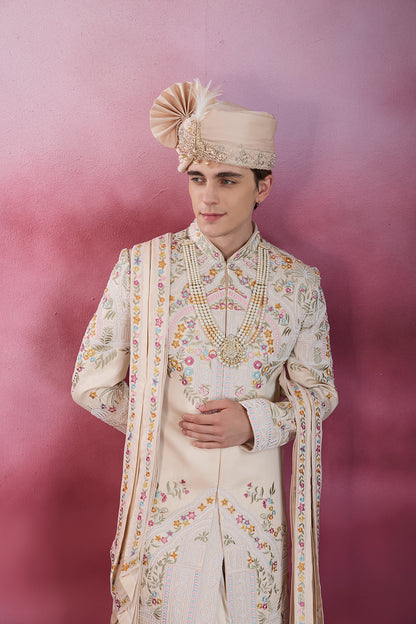 RAJA SHAHI HANDWORK SHERWANI FOR GROOM