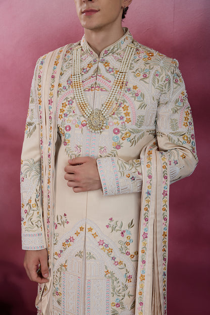 RAJA SHAHI HANDWORK SHERWANI FOR GROOM