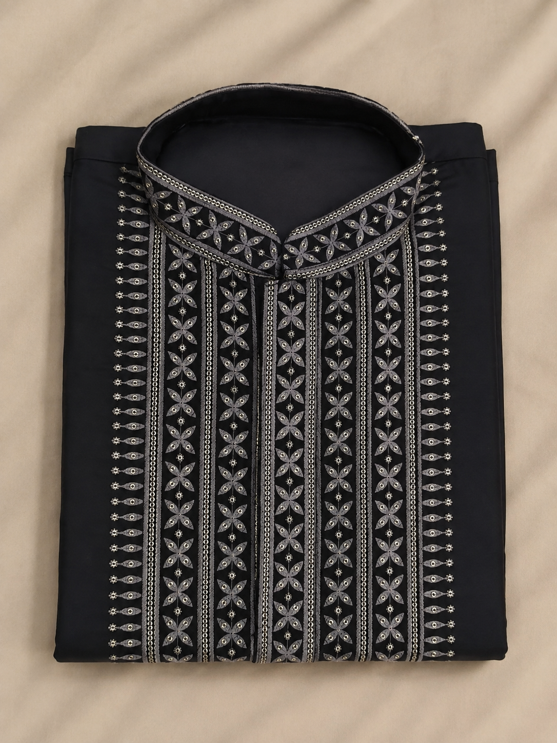 Noir Heritage Embroidered Kurta Pant Set