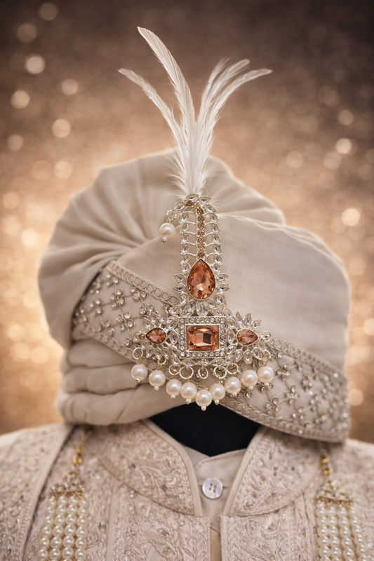 Champagne Royale Feather Kalangi