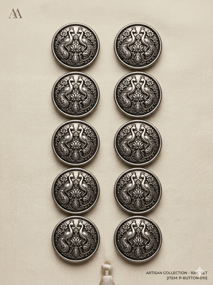 Mayur Royale Heritage Brooch & Button Set