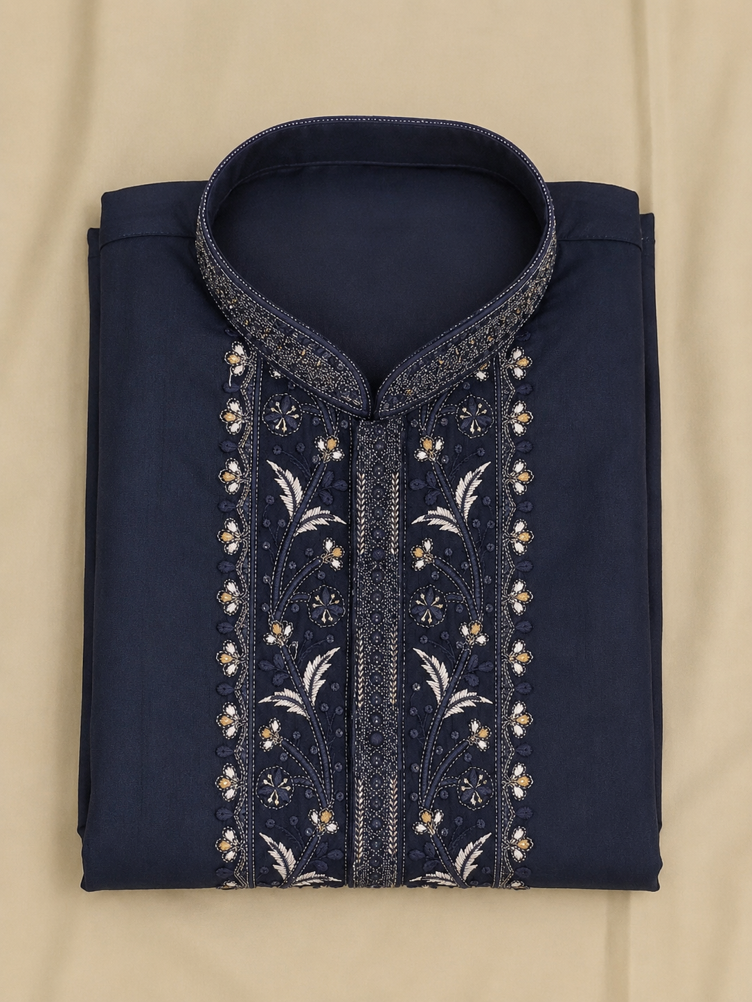 Royal Midnight Embroidered Kurta Pant Set