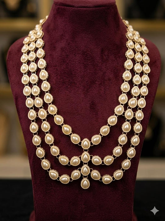 Noor Pearl Cascade Royal Mala