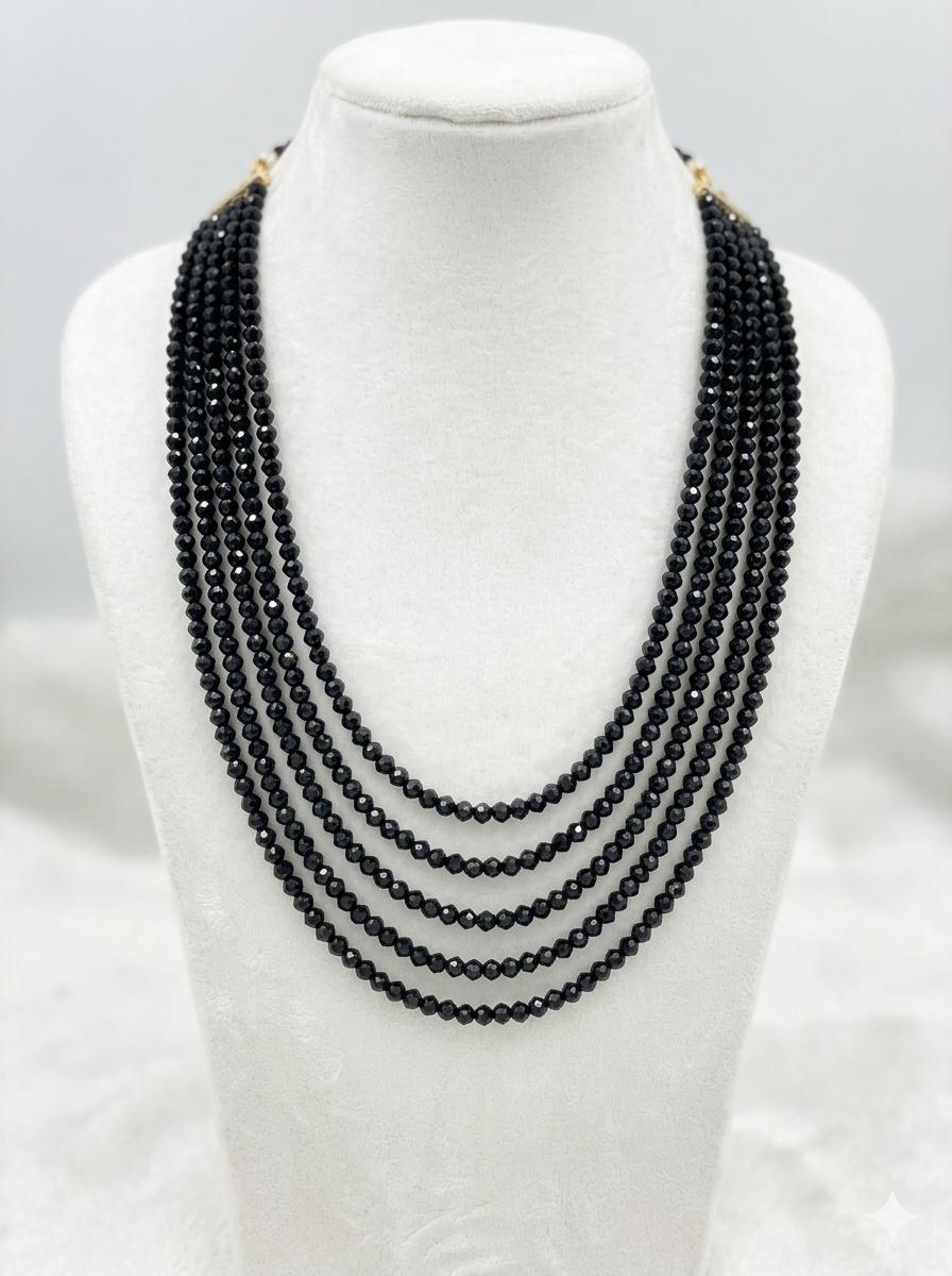 Rajsi Noir Multi-Layer Bead Mala
