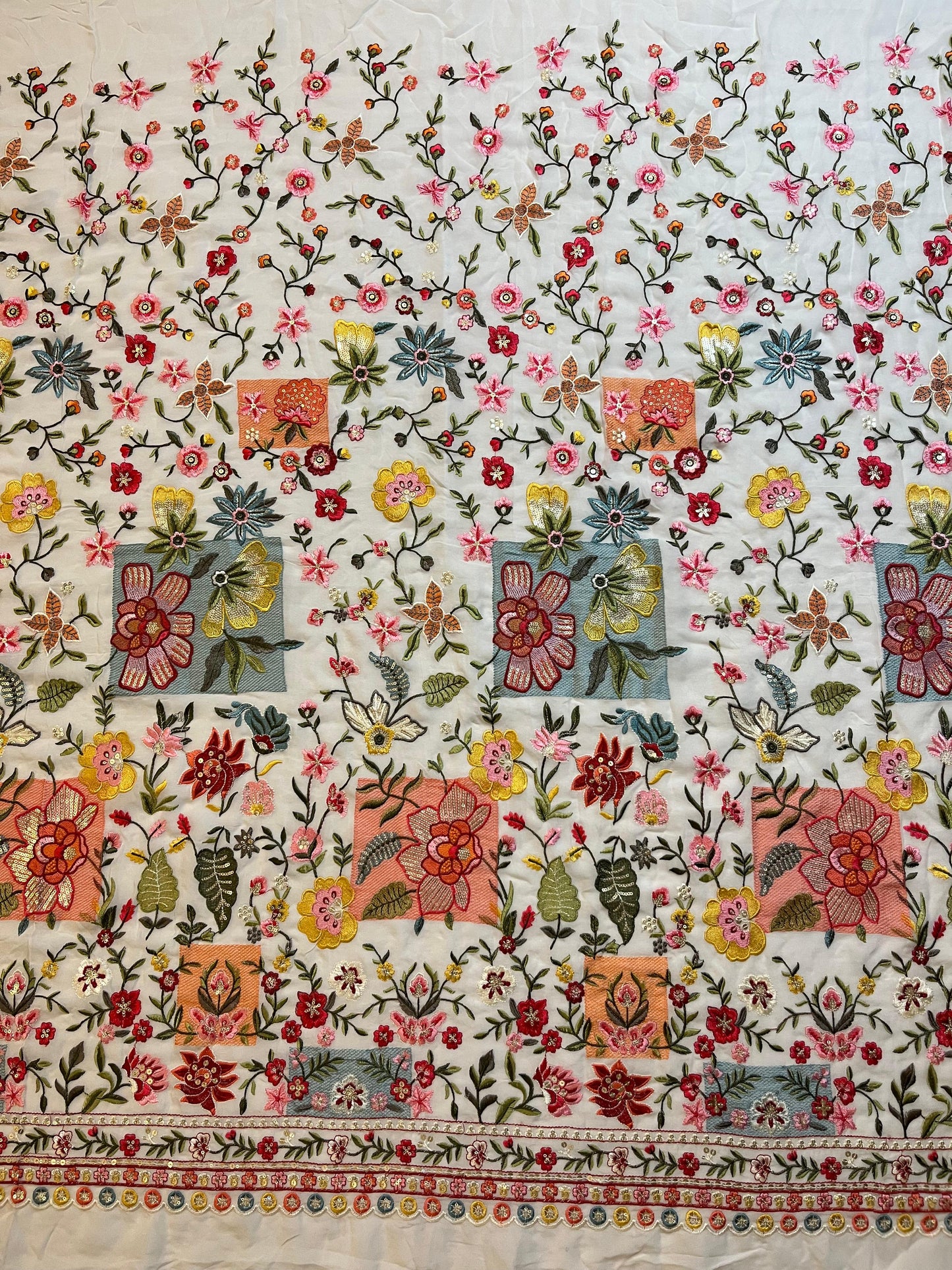 The Ivory Gulistan Patchwork Kurta