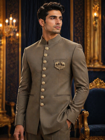Gajraj Royal Heritage Button & Brooch Set
