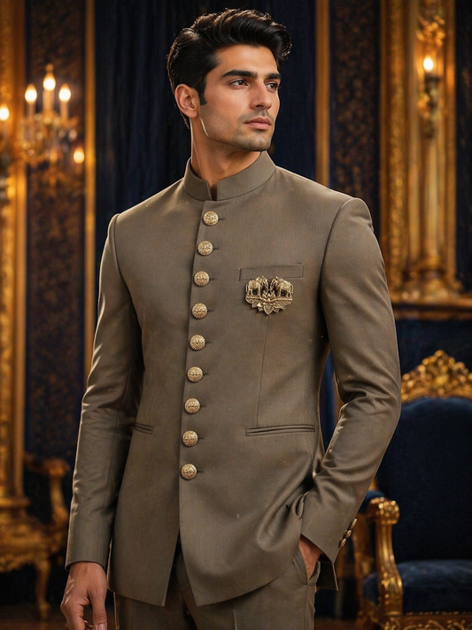 Gajraj Royal Heritage Button & Brooch Set