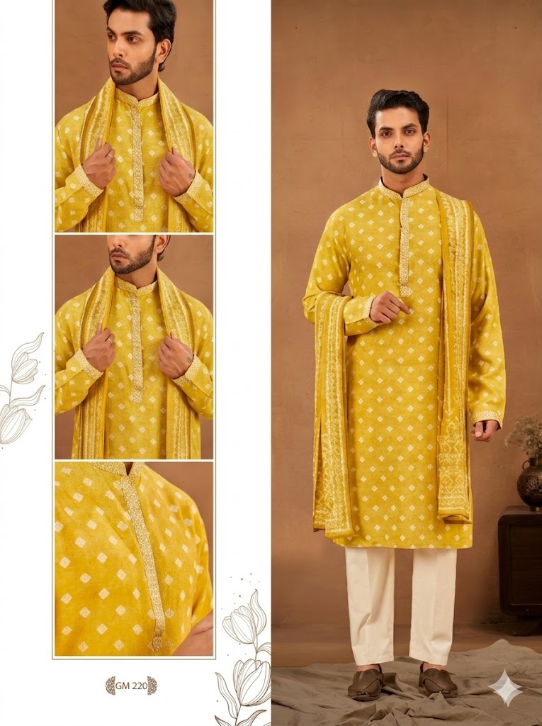 The Soleil Diamond Heritage Kurta Set