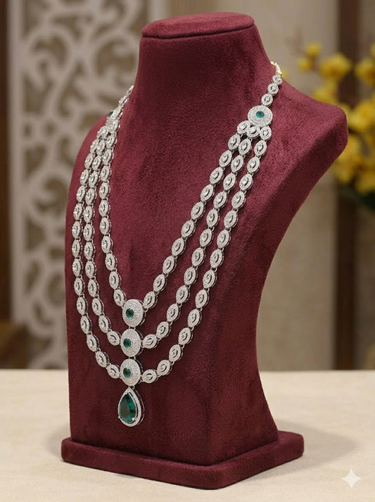 Emerald Royale Diamond-Link Mala