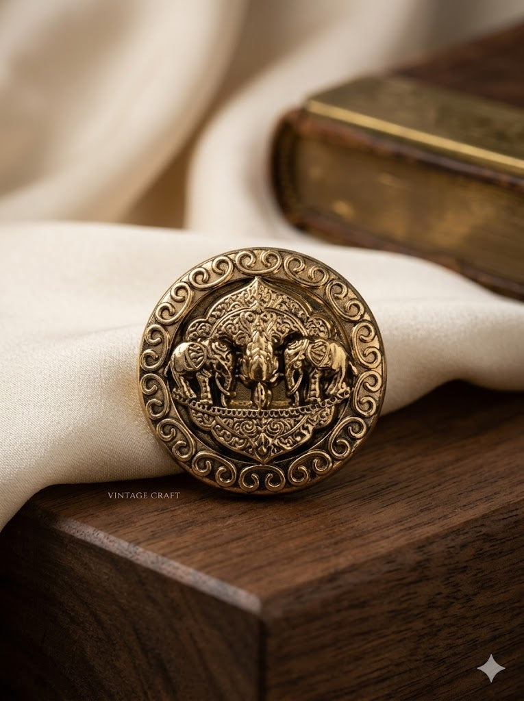 Gajraj Royal Heritage Button & Brooch Set