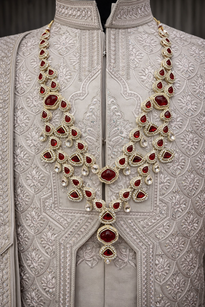 Ruby Noor Cascade Kundan Mala