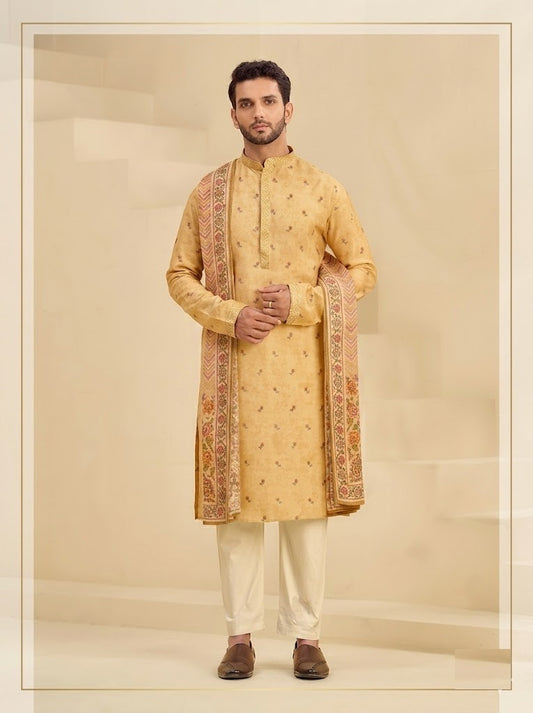 The Gilded Amber Heritage Kurta Set