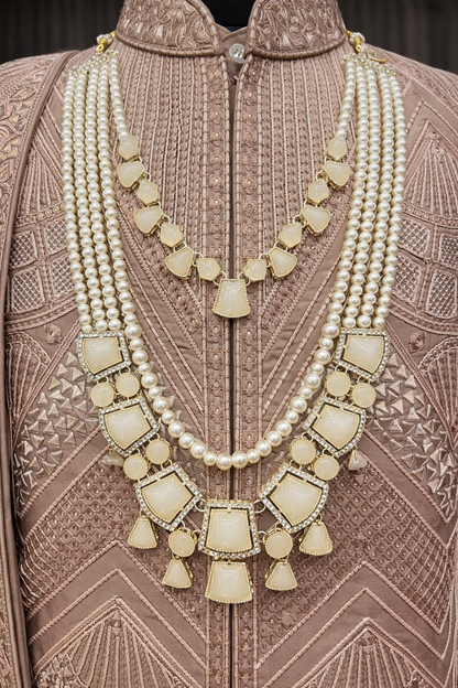 Ivory Noor Royal Twin-Layer Mala