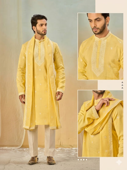 The Summer Saffron Linen Ensemble
