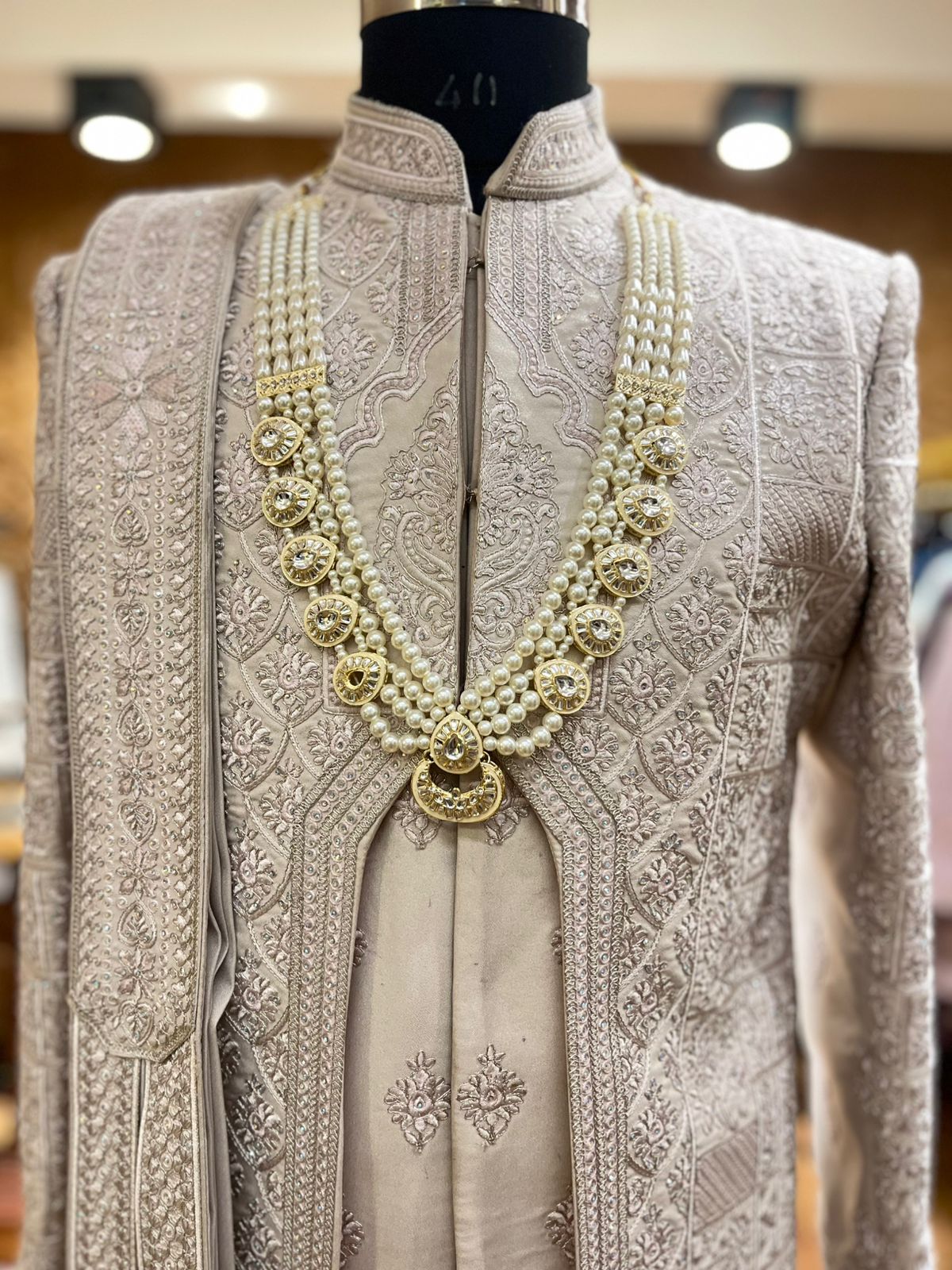 Pearl Maharaja Kundan Mala