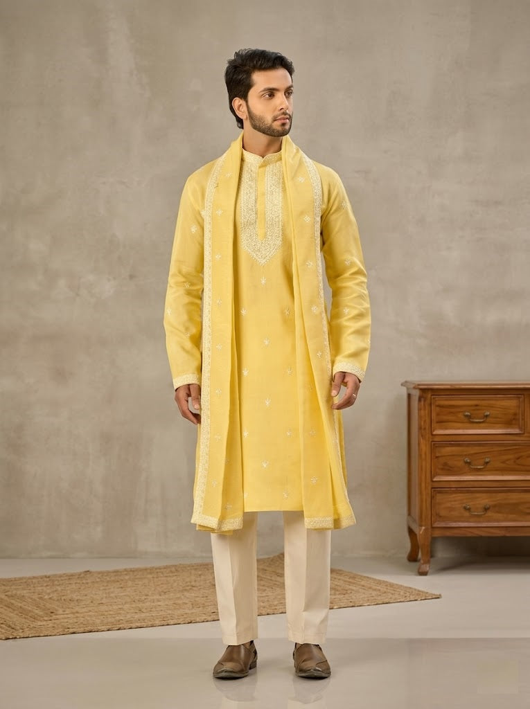 The Summer Saffron Linen Ensemble