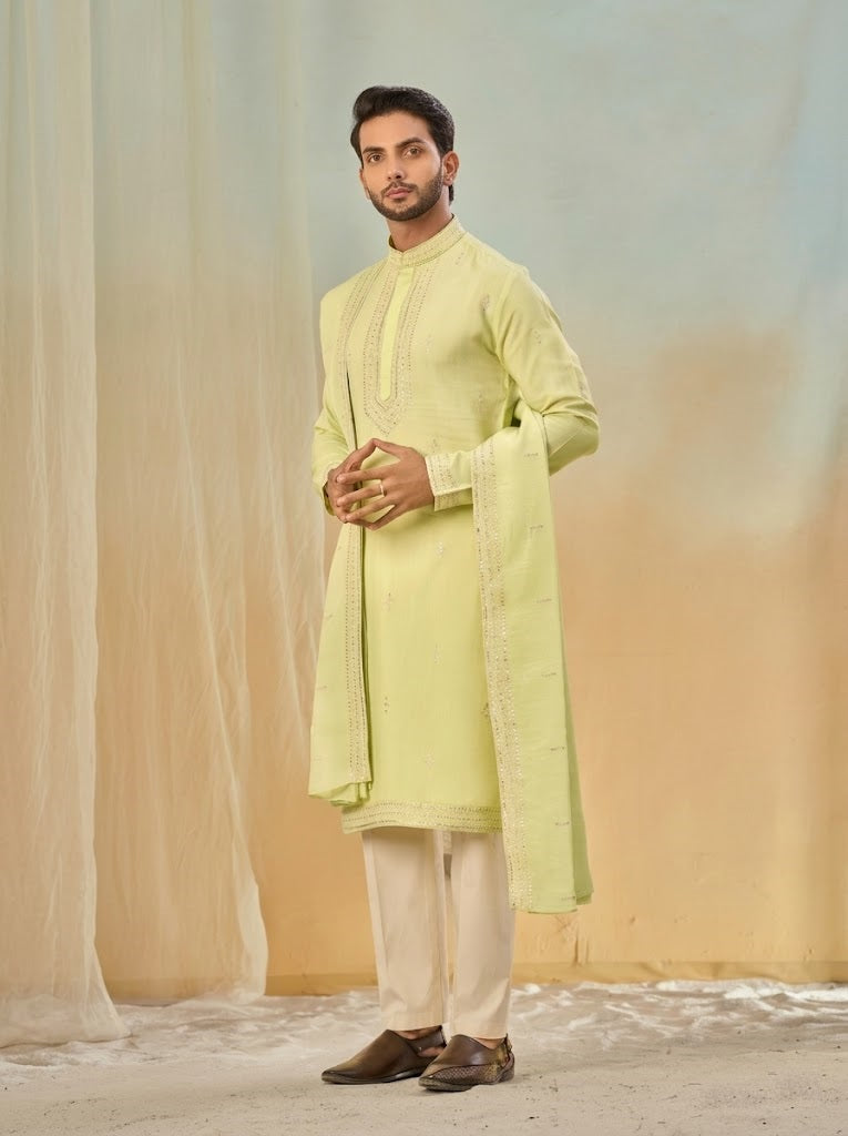 The Pistachio Royale Linen Ensemble