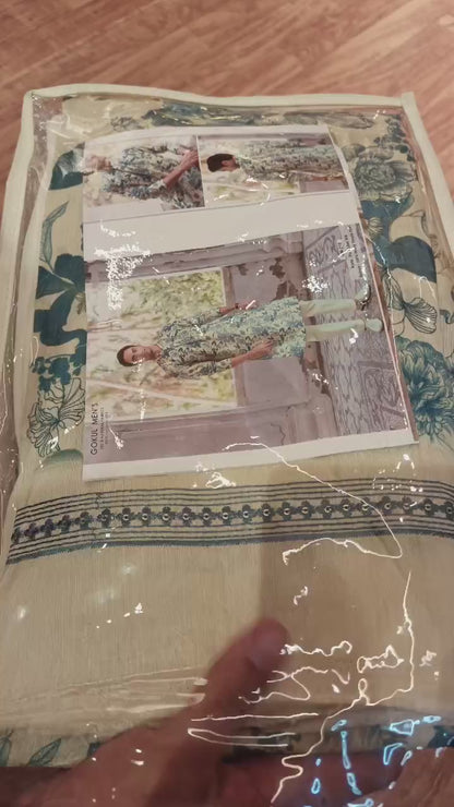 Royal Bloom Linen Silk Kurta Set